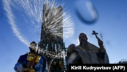 Освящение корабля «Союз МС-10» на Байконуре, 10 октября 2018