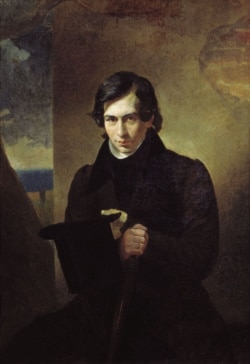 Нестор Кукольник (1809–1868) – письменник походженням із Закарпаття, драматург, поет, літературний критик, композитор, видавець, громадський діяч. Автор портрету – художник Карл Брюллов