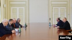 Президент Азербайджана Ильхам Алиев принимает сопредседателей Минской группы ОБСЕ по Нагорному Карабаху