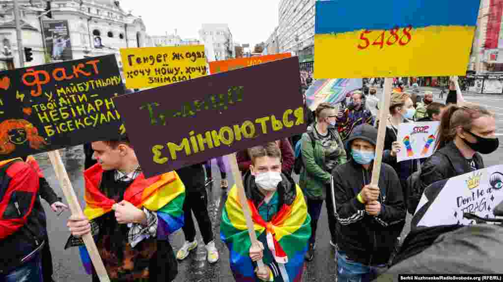 Учасники Маршу рівності – KyivPride 2021