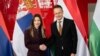 Ministarka privrede Srbije Adrijana Mesarović i ministar spoljnih poslova Mađarske Peter Sijarto, Budimpešta, Mađarska, 19. septembar 2024.
