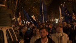 Нові протести в Тбілісі проти результатів виборів (відео) Нові протести в Тбілісі проти результатів виборів (відео)