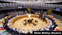 Lideri Evropske unije na Samitu lidera EU u Briselu, 17. oktobar 2019.