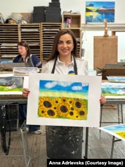 Анна під час заходу бізнес-клубу