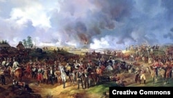 Русские, прусские и австрийские войска на поле битвы под Лейпцигом, 16-19 октября 1813 года