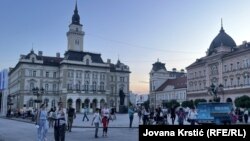 U centru grada nema uobičajenih Exit zastava i reklama za festival, 11. jul 2025.