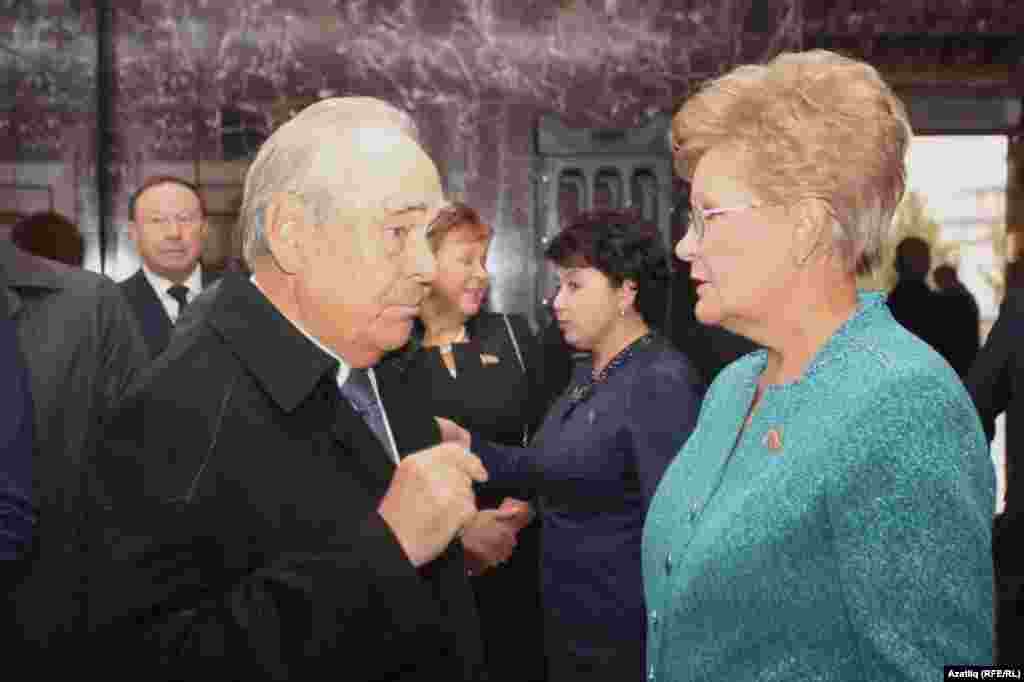 Государственный советник РТ Минтимер Шаймиев и вице-спикер Госсовета РТ Татьяна Ларионова 