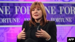 Мэри Барра на очередной из организуемых журналом Fortune ежегодных встреч наиболее влиятельных женщин мира. Вашингтон, 16 октября 2013 года.
