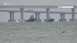 Українські кораблі виводять зі стоянки суден у Керчі (відео) Українські кораблі виводять зі стоянки суден у Керчі (відео)