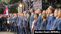 Predstavnici vlasti Srbije i Republike Srpske u Sremskim Krlovcima, 3. avgust 2025.