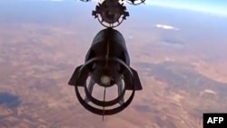 Российские бомбардировки в Сирии. Съемка министерства обороны России