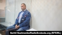 Під час обрання Антикорупційним судом запобіжного заходу Олегу Гладковському. Київ,18 жовтня 2019 року