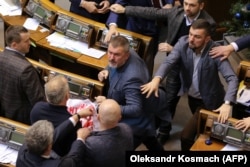 Бійка у Верховній Раді 8-го скликання. Архівне фото грудня 2018 року