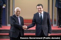 Predsjednik Evropskog vijeća Antonio Costa i vršilac dužnosti premijera Kosova Albin Kurti