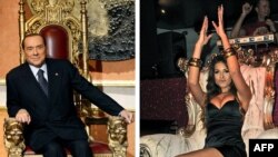 Комбіноване фото: колишній прем’єр-міністр Італії Сільвіо Берлусконі і Каріма ель-Махруґ (Рубі)