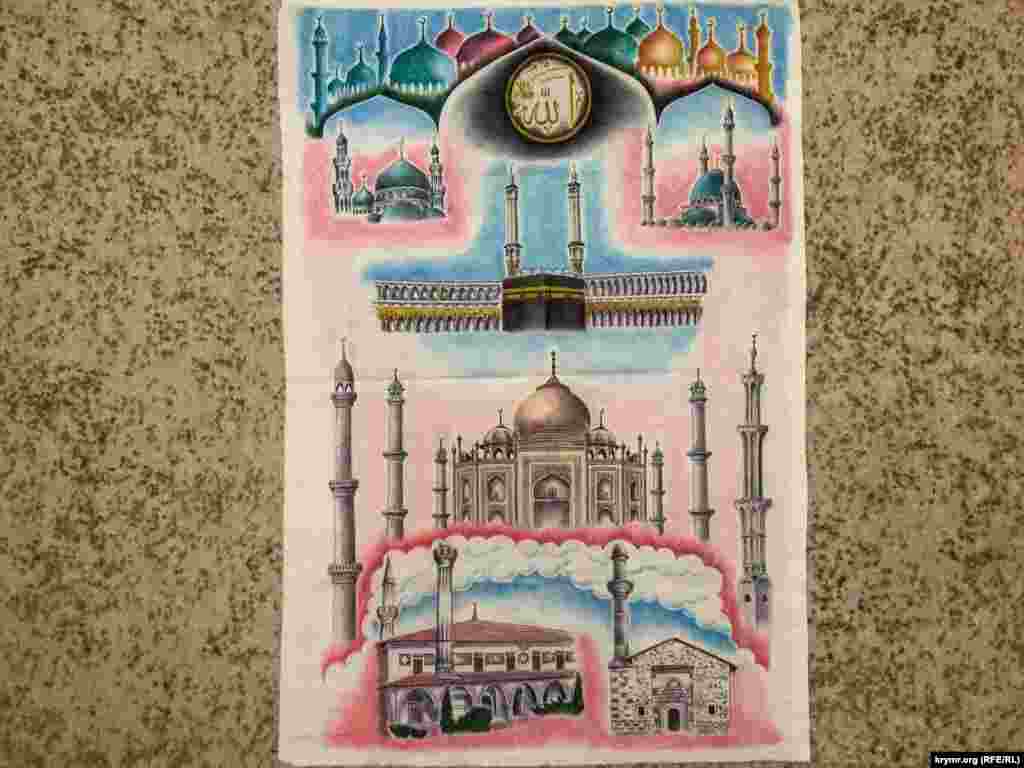 Адвокаты рассказывают, что заключенные чаще всего рисуют сами. Но иногда заказывают работы у других заключенных – «художников в неволе». Например, это полотно один из крымских заключенных заказал, чтобы подарить своей супруге