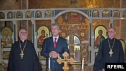 Президент України Віктор Ющенко в соборі Святої Софії в Римі, 9 жовтня 2008 р.