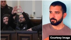 ირაკლი ქერაშვილი სასამართლოზე (გვერდით - ანდრო ჭიჭინაძე)