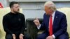 Президент США Дональд Трамп (праворуч) зустрічається з президентом України Володимиром Зеленським у Білому домі у Вашингтоні, США, 28 лютого 2025 року
