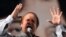 Former Pakistani Prime Minister Nawaz Sharif addresses supporters during a campaign rally in Rawalpindi on May 7. Could Sharif be set to take power again?