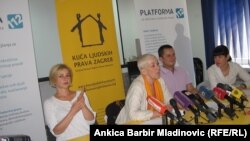 Sa press konferencije udruga, 17. srpanj 2013.