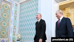 Президенты Азербайджана и России в Душанбе, 9 октября
