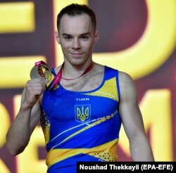 Український гімнаст Олег Верняєв, 3 листопада 2018 року