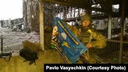 Павло Васєчкін проводжає чергову групу на ротацию. 10 грудня 2014 року