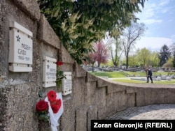 Student Žarko Marinović sahranjen je u Aleji zaslužnih građana na Novom groblju, Beograd, 4. april 2025.