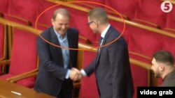 Віктор Медведчук (л) та Іван Баканов (п) у Верховній Раді