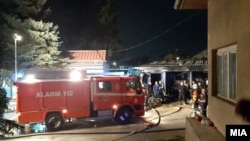 Наслідки пожежі в модульній лікарні в місті Тетово, Північна Македонія, 9 вересня 2021 року