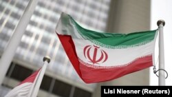 پرچم ایران در مقر آژانس بینالمللی انرژی اتمی