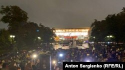 Пушкинская площадь в Москве, 20 сентября 2021 года