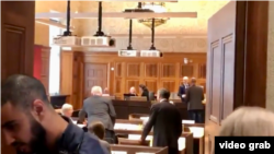 عکس از یکی از جلسات رسیدگی به اتهامات حمید نوری، دادیار پیشین زندان گوهردشت کرج