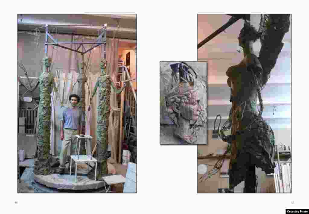 Муҷассамаи  сохтаи Амрӣ Аминов, муҷассамасози тоҷики муқими Фаронса. 