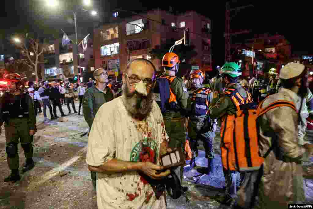 Поранений чоловік у Рамат-Гані після хвилі іранських ударів по Ізраїлю 13 червня 2025 року