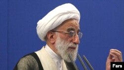 Ayatollah Ahmad Jannati: "...the flag of the struggle against America should always stay hoisted."