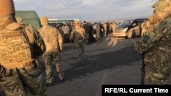 Місце обміну на КПВВ Майорськ, 27 грудня 2017 року