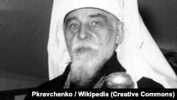 Патріарх Йосип Сліпий (1892–1984) – український церковний діяч, глава Української греко-католицької церкви (УГКЦ). Фото зроблене під час візиту на виставку Спілки українських образотворчих митців Австралії в Лідкомбі, 18 жовтня 1968 року