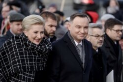 Анджей Дуда з дружиною у Вільнюсі, 22 листопада 2019 року