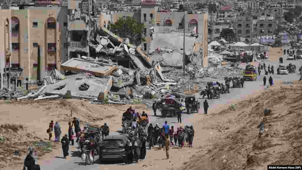 Bjekstvo Palestinaca iz Kan Junisa, 19. maja.