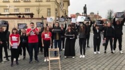 У Празі пройшла акція на підтримку Сенцова У Празі пройшла акція на підтримку Сенцова