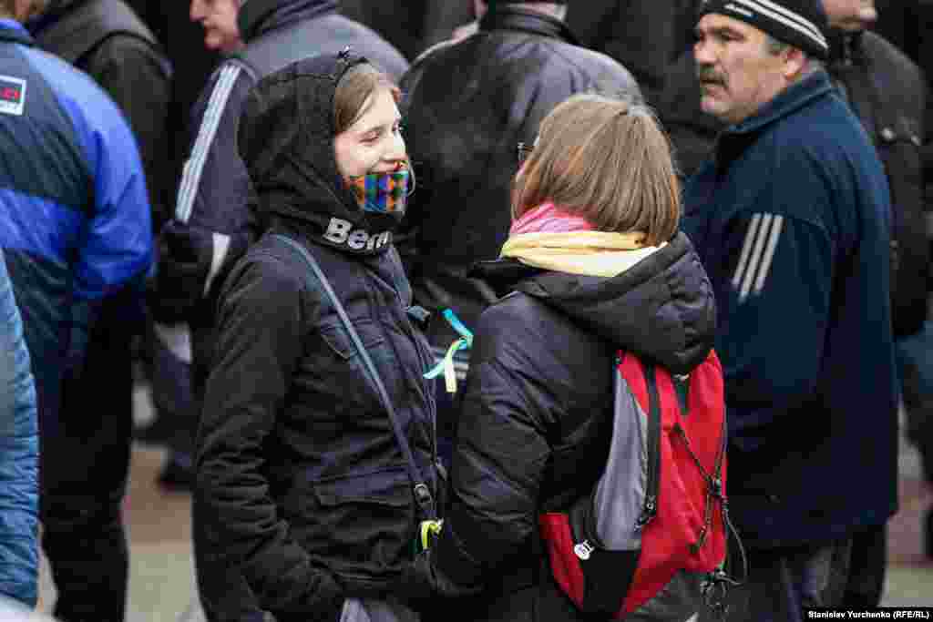 Акція проводилася під гаслом «Збереження територіальної цілісності України і недопущення ухвалення Верховною Радою АРК рішень, спрямованих на дестабілізацію ситуації в автономії»