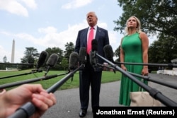 Президент США Дональд Трамп поспілкувався з журналістами, 15 липня 2025 року