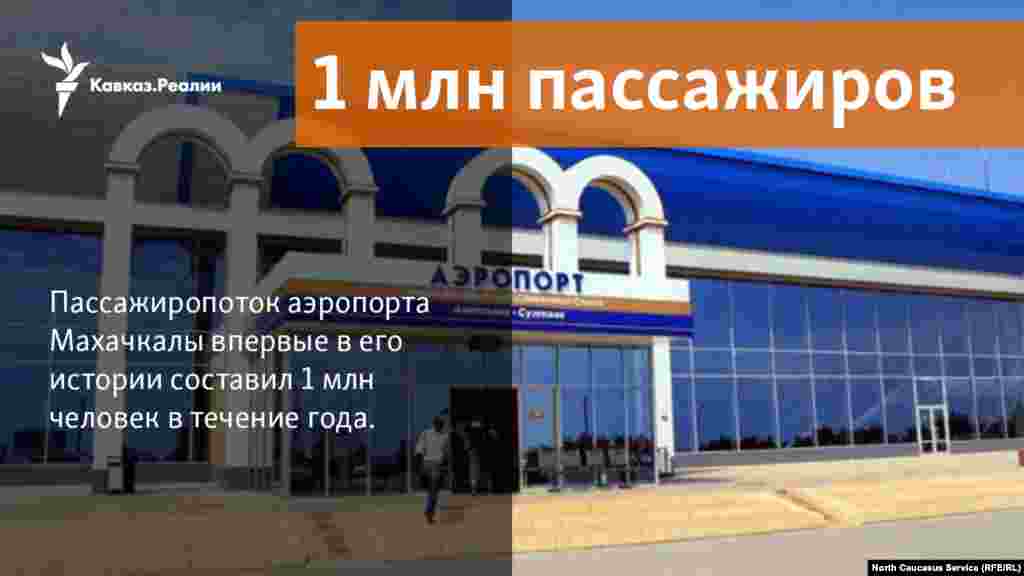 13.12.2017 // Аэропорт Махачкалы впервые в своей истории принял 1 млн пассажиров в течение года  