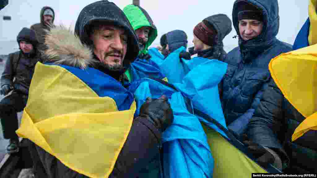 На середине Днепра обе колонны встретились и произошел настоящий «Акт воссоединения»