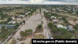 Затопления в селах Джанкойского района в результате шторма в сентябре 2025 года