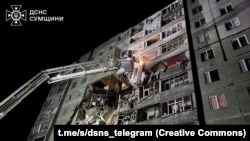 Наслідки попередньої дронової атаки Сум, 30 січня 2025 року