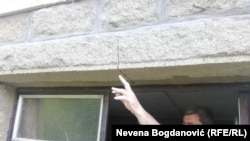 Oštećenja na kući porodice Krstić u selu Ba