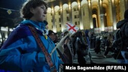 Акция в Тбилиси вечером 24 января